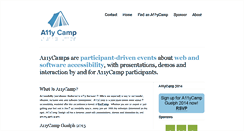 Desktop Screenshot of a11ycamp.org