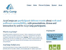 Tablet Screenshot of a11ycamp.org